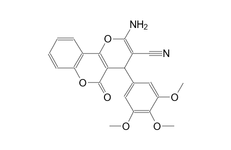 2-amino-5-oxo-4-(3,4,5-trimethoxyphenyl)-4H,5H-pyrano[3,2-c]chromene-3-carbonitrile