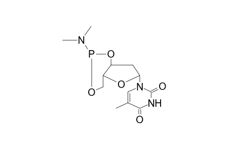 2-Deoxythymidine-3',5'-N,N-dimethylamidocyclophosphite (isomer mixture)