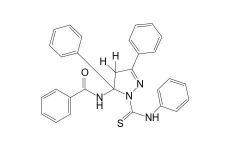 5-benzamido-3,5-diphenylthio-2-pyrazoline-1-carboxanilide