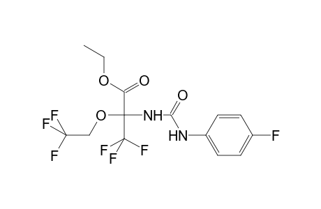 Ethyl 3,3,3-trifluoro-2-{[(4-fluorophenyl)carbamoyl]amino}-2-(2,2,2-trifluoroethoxy)propanoate