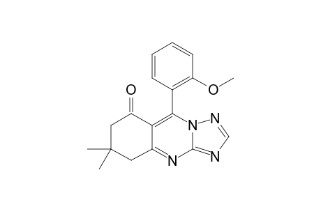 9-(2'-Methoxyphenyl)-6,6-dimethyl-6,7-dihydro-5H-[1,2,4]triazolo-[5,1-b]-quinazolin-8-one