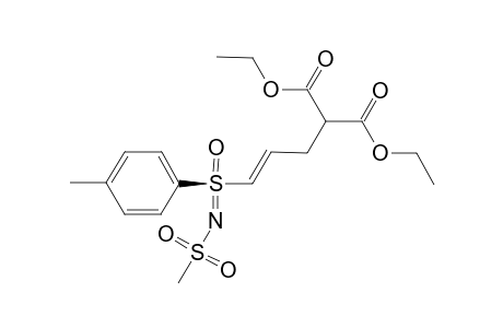 Diethyl (2E,Rs)-3-p-tolyl-N-(methylsulfonyl)sulfoximino-2-propenylmalonate