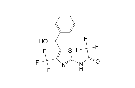 2,2,2-trifluoro-N-[5-[hydroxy(phenyl)methyl]-4-(trifluoromethyl)-1,3-thiazol-2-yl]acetamide