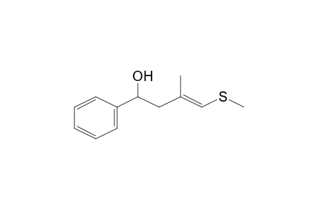 3-Methyl-4-(methylthio)-1-phenylbut-3-en-1-ol