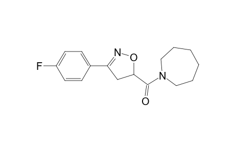 1H-azepine, 1-[[3-(4-fluorophenyl)-4,5-dihydro-5-isoxazolyl]carbonyl]hexahydro-