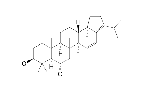 3.beta.,6.alpha.-Dihydroxyhop-15,17(21)-diene