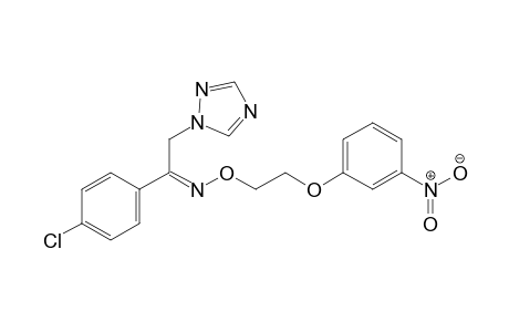 Ethanone, 1-(4-chlorophenyl)-2-(1H-1,2,4-triazol-1-yl)-, O-[2-(3-nitrophenoxy)ethyl]oxime,