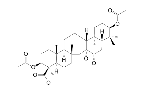 15-ALPHA-HYDROXYLYCERNUIC-ACID-E;3-BETA,21-BETA-DIACETOXY-14-ALPHA,15-ALPHA-DIHYDROXYSERRATANE-24-OIC-ACID