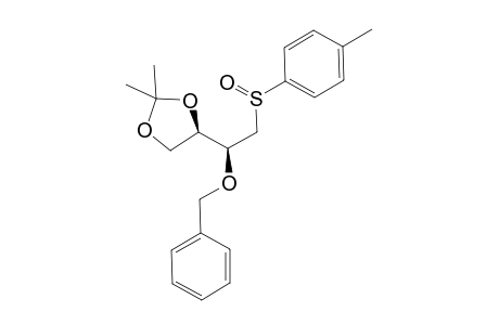 S(R)-1-Deoxy-1-(p-tolylsulfinyl)-2-O-(benzyl)-3,4-O-isopropylidene-D-erythritol