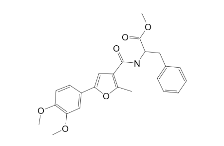 Benzenepropanoic acid, .alpha.-[[[5-(3,4-dimethoxyphenyl)-2-methyl-3-furanyl]carbonyl]amino]-, methyl ester