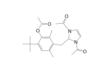 1,3-Diacetyl-2-((2,6-dimethyl-3-acetoxy-4-tert-butylphenyl)methyl)-2,3-dihydroimidazole