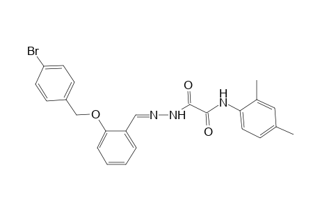 2-(2-{2-[(4-bromobenzyl)oxy]benzylidene}hydrazino)-N-(2,4-dimethylphenyl)-2-oxoacetamide