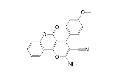 2-Amino-4-(4-methoxy-phenyl)-5-oxo-4H,5H-pyrano[3,2-c]chromene-3-carbonitrile