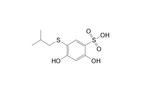 2,4-dihydroxy-5-(isobutylthio)benzenesulfonic acid