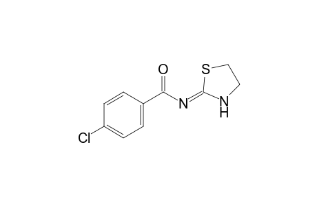 p-chloro-N-(2-thiazolidinylidene)benzamide