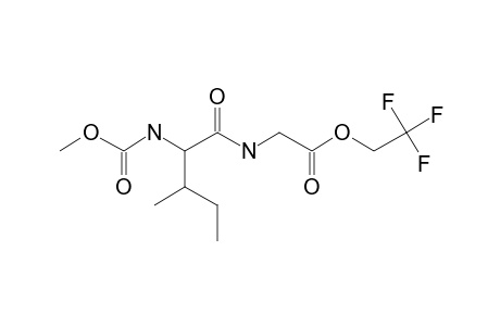 L-Isoleucylglycine, N-methoxycarbonyl-, 2,2,2-trifluoroethyl ester