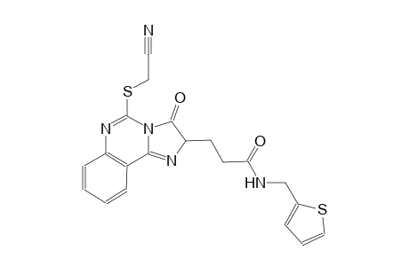 3-{5-[(cyanomethyl)sulfanyl]-3-oxo-2,3-dihydroimidazo[1,2-c]quinazolin-2-yl}-N-(2-thienylmethyl)propanamide