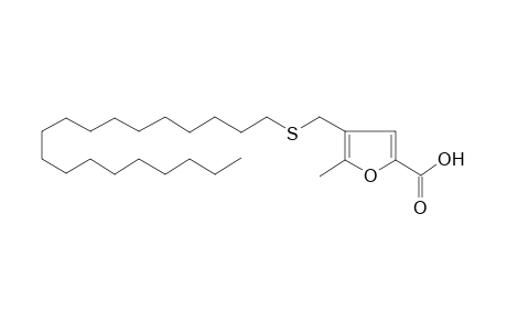 2-Furancarboxylic acid, 5-methyl-4-[(nonadecylthio)methyl]-