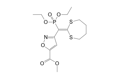 Methyl 3-((diethoxyphosphoryl)(1,3-dithiepan-2-ylidene)methyl)isoxazole-5-carboxylate