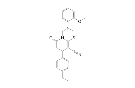 2H,6H-pyrido[2,1-b][1,3,5]thiadiazine-9-carbonitrile, 8-(4-ethylphenyl)-3,4,7,8-tetrahydro-3-(2-methoxyphenyl)-6-oxo-