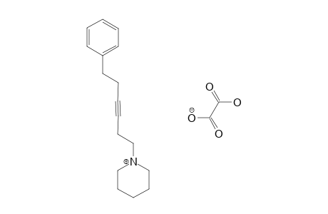 N-(6-PHENYLHEX-3-YNYL)-PIPERIDINE_HYDROGEN_OXALATE