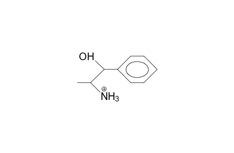 2-Ammonio-1-phenyl-propanol cation