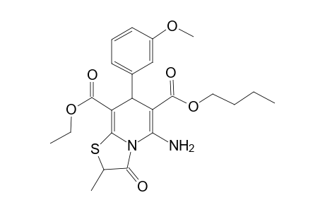 5-Amino-3-keto-7-(3-methoxyphenyl)-2-methyl-7H-thiazolo[3,2-a]pyridine-6,8-dicarboxylic acid O6-butyl ester O8-ethyl ester