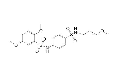2',5'-dimethoxy-N-(3-methoxypropyl)-4,N'-bi[benzenesulfonamide]