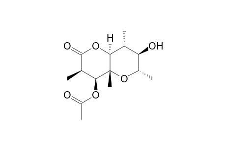 [(2S,3R,4R,4aS,7R,8S,8aS)-3-hydroxy-2,4,7,8a-tetramethyl-6-oxo-2,3,4,4a,7,8-hexahydropyrano[3,2-b]pyran-8-yl] acetate