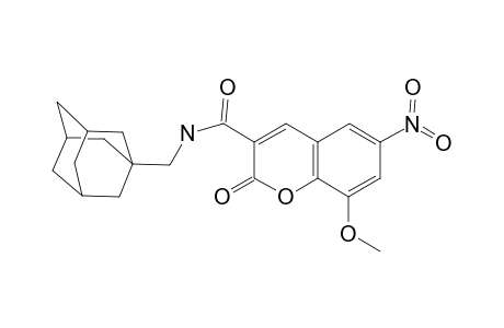 N-(1-adamantylmethyl)-2-keto-8-methoxy-6-nitro-chromene-3-carboxamide