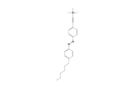 (E)-1-(4-Hexylphenyl)-2-{4-[(trimethylsilyl)ethynyl]phenyl}diazene