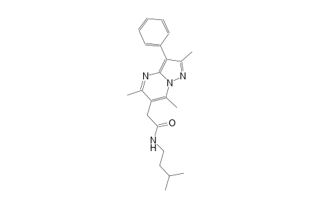 pyrazolo[1,5-a]pyrimidine-6-acetamide, 2,5,7-trimethyl-N-(3-methylbutyl)-3-phenyl-