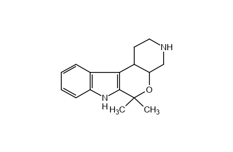 6,6-dimethyl-1,2,3,4,4a,6,7,11c-octahydropyrido[4',3':5,6]pyrano[3,4-b]indole