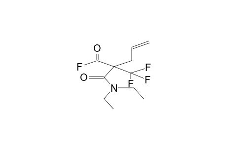 TRIFLUOROMETHYL(ALLYL)MALONIC ACID, MONOFLUOROANHYDRIDE, N,N-DIETHYLAMIDE