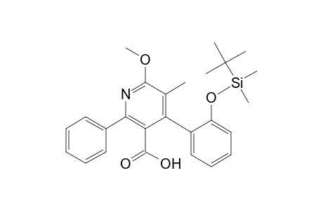 3-Pyridinecarboxylic acid, 4-[2-[[(1,1-dimethylethyl)dimethylsilyl]o xy]phenyl]-6-methoxy-5-methyl-2-phenyl-