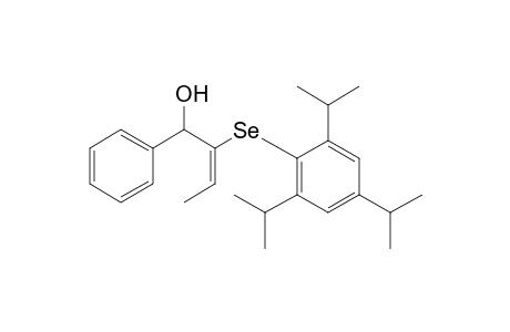 (E)-2-(2,4,6-Triisopropylphenyl)seleno-1-phenylbut-2-en-1-ol