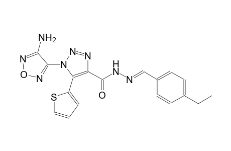 1-(4-amino-1,2,5-oxadiazol-3-yl)-N'-[(E)-(4-ethylphenyl)methylidene]-5-(2-thienyl)-1H-1,2,3-triazole-4-carbohydrazide