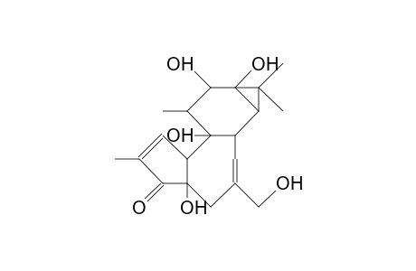 (1aR-(1aalpha,1bbeta,4aalpha,7aalpha,7balpha,8alpha,9beta,9aalpha))-1,1a,1b,4,4a,7a,7b,8,9,9a-decahydro-4a,7b,9,9a-tetrahydroxy-3-(hydroxymethyl)-1,1,6,8-tetramethyl-5H-cyclopropa(3,4)benz(1,2-e)azulen-5-one