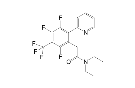 N,N-Diethyl-2-(2,4,5-trifluoro-6-(pyridin-2-yl)-3-(trifluoromethyl)phenyl)acetamide