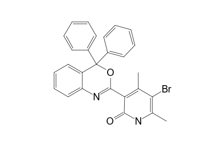 4,4-Diphenyl-2-(2,4-dimethyl-3-bromo-6-oxopyridin-5-yl)benzoxazine