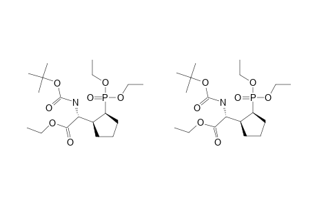 N-TERT.-BUTOXYCARBONYL-[2-(DIETHOXYPHOSPHORYL)-CYCLOPENTYL]-GLYCINATE-ETHYLESTER