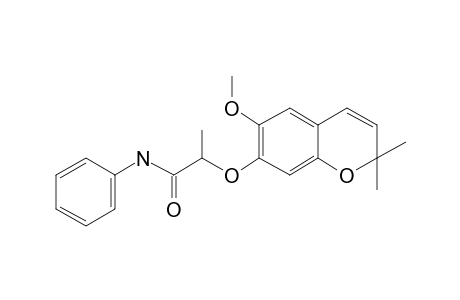 Propanamide, 2-(6-methoxy-2,2-dimethyl-2H-chromen-7-yloxy)-N-phenyl-