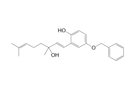 2-[(1E)-3,7-dimethyl-3-oxidanyl-octa-1,6-dienyl]-4-phenylmethoxy-phenol