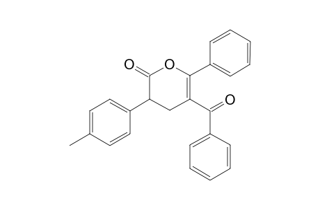 5-Benzoyl-6-phenyl-3-(p-tolyl)-3,4-dihydro-2H-pyran-2-one