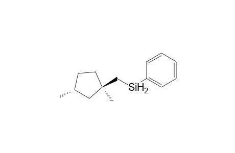 (1R*,3R*)-1,3-Dimethyl-1-[(phenylsilyl)methyl]cyclopentane