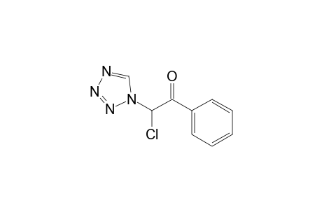 (+-)-2-Chloro-1-phenyl-2-(1H-tetrazol-1-yl)ethanone