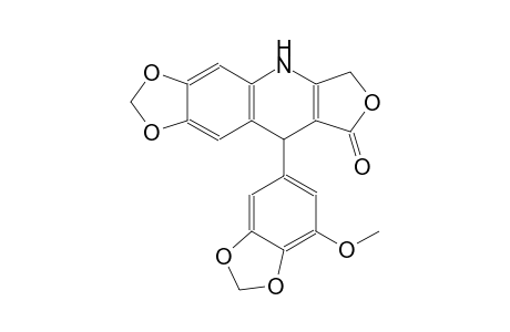 9-(7-Methoxy-1,3-benzodioxol-5-yl)-6,9-dihydro[1,3]dioxolo[4,5-g]furo[3,4-b]quinolin-8(5H)-one