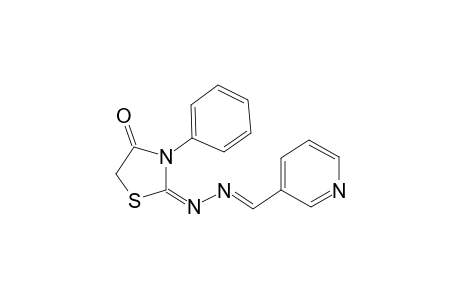 Thiazolidine-2,4-dione, 3-phenyl-2-(3-pyridylmethylene)hydrazone