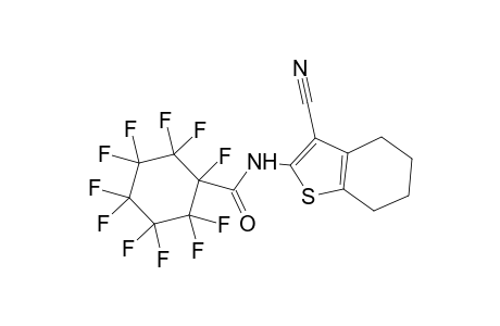 N-(3-Cyano-4,5,6,7-tetrahydro-2-benzo[b]thienyl)undecafluorocyclohexanecarboxamide