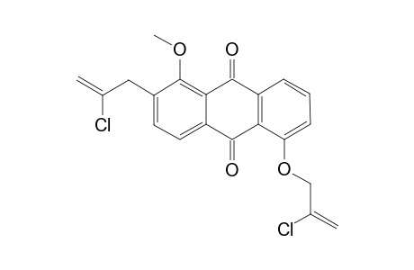 2-(2'-CHLOROPROP-2'-ENYL)-5-(2''-CHLOROPROP-2''-ENYLOXY)-1-METHOXYANTHRAQUINONE